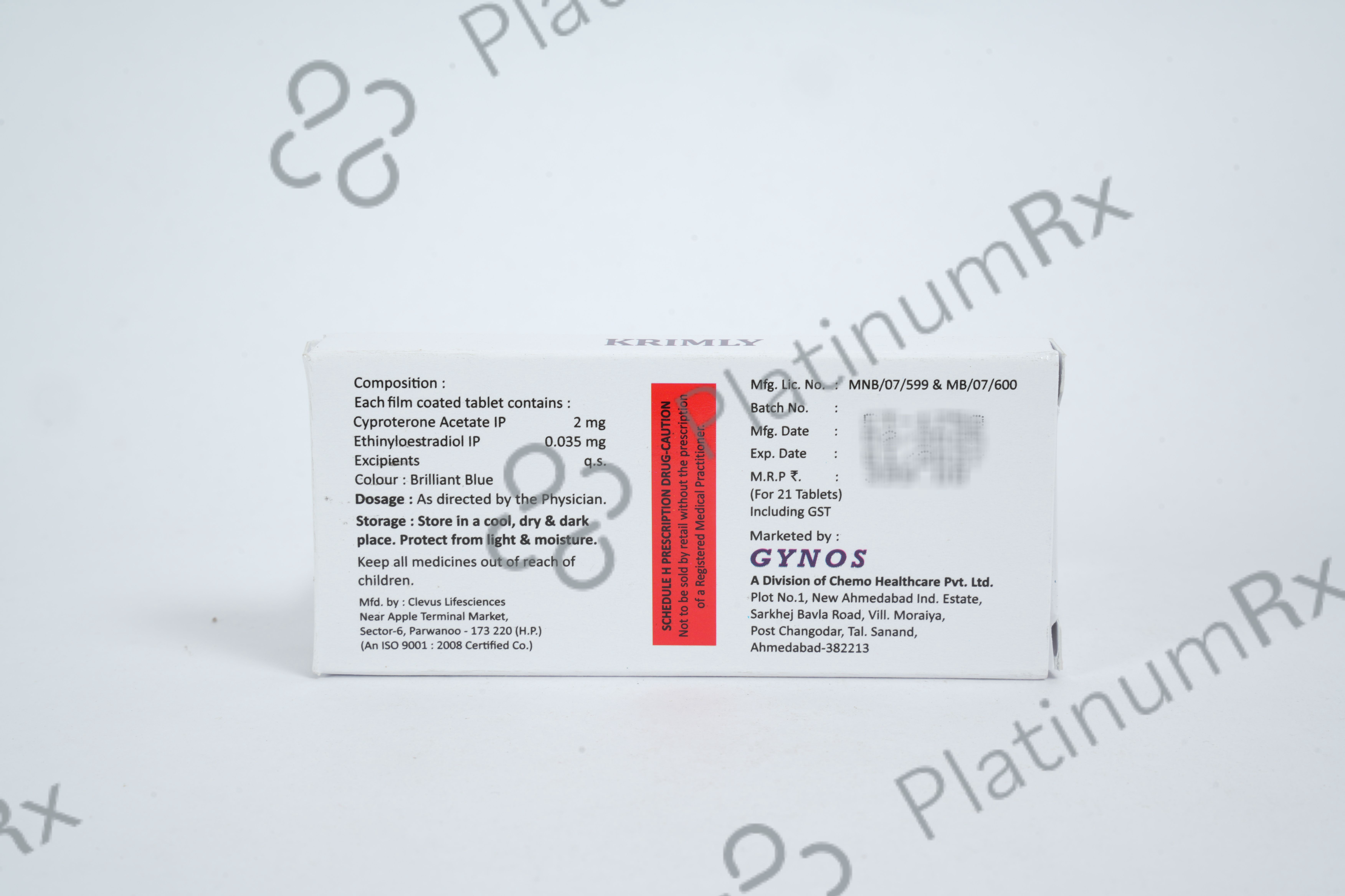 Krimly 2/0.035mg Tablet 21s