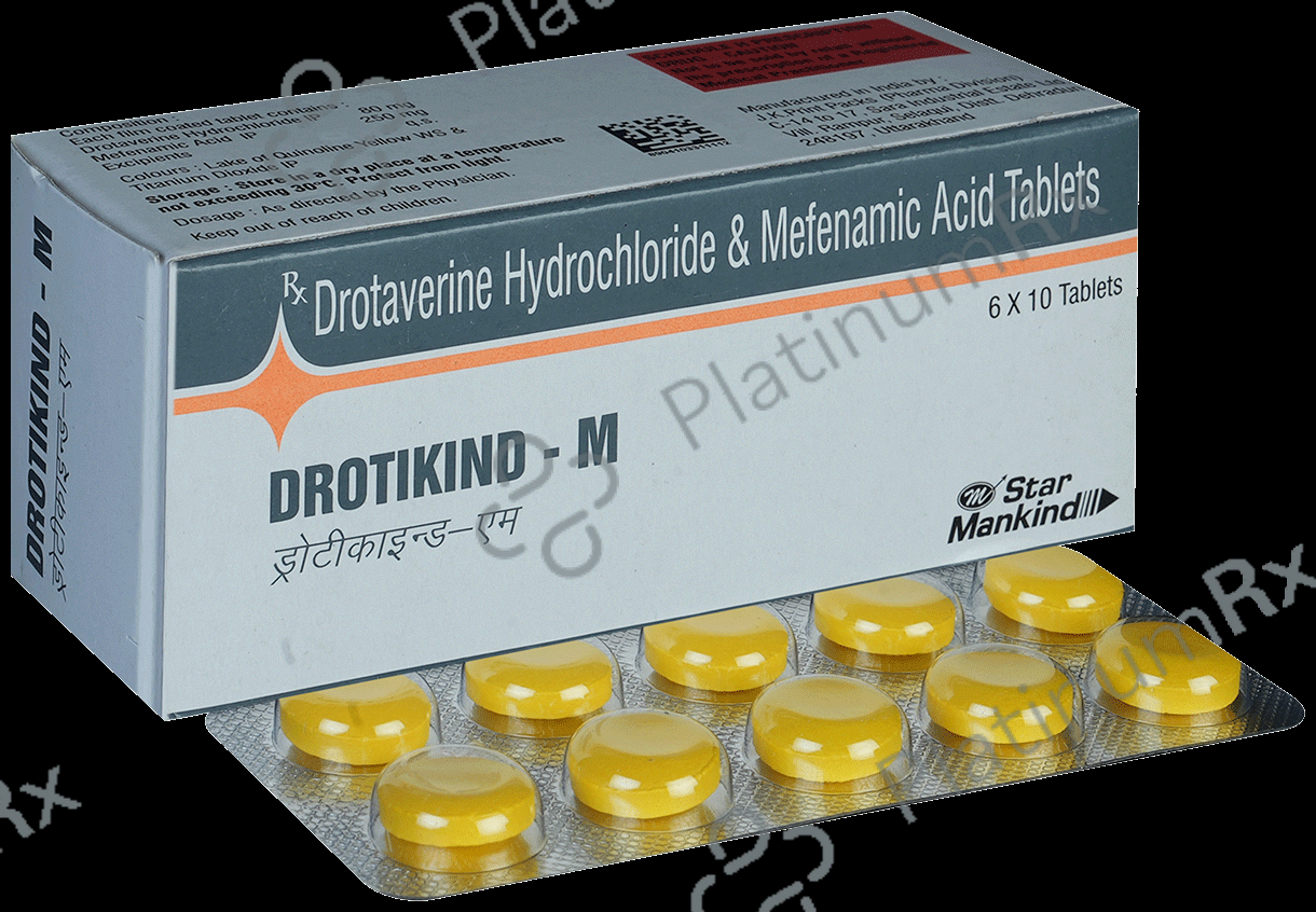 Drotikind M 80/250mg Tablet 10s