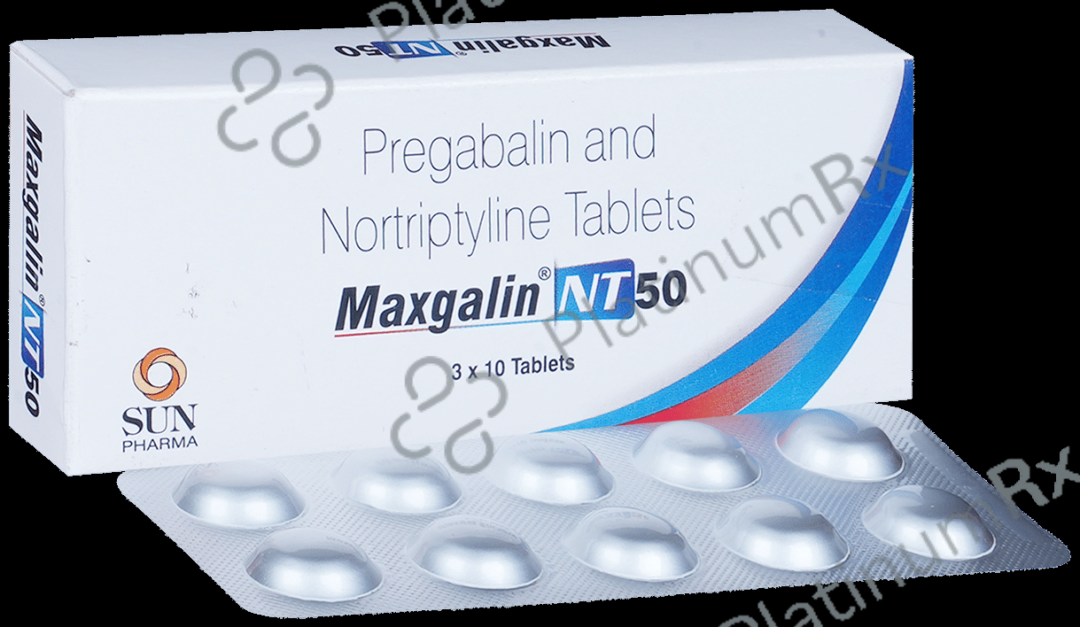 Maxgalin NT 50mg/10mg Tablet