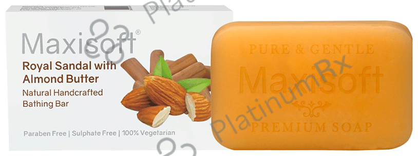 Maxisoft Royal Sandal with Almond Butter Bathing Bar (75gm Each) 6 units