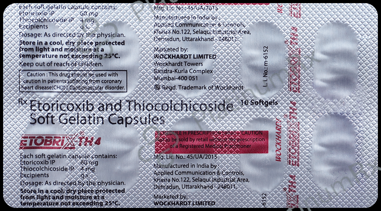 Etobrix-TH 60mg/4mg Soft Gelatin Capsule