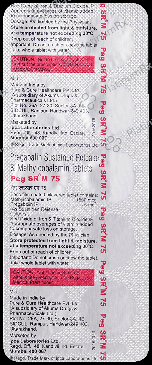 Peg-SR M 75 Tablet