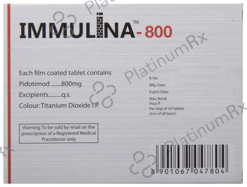 Immulina 800 Tablet