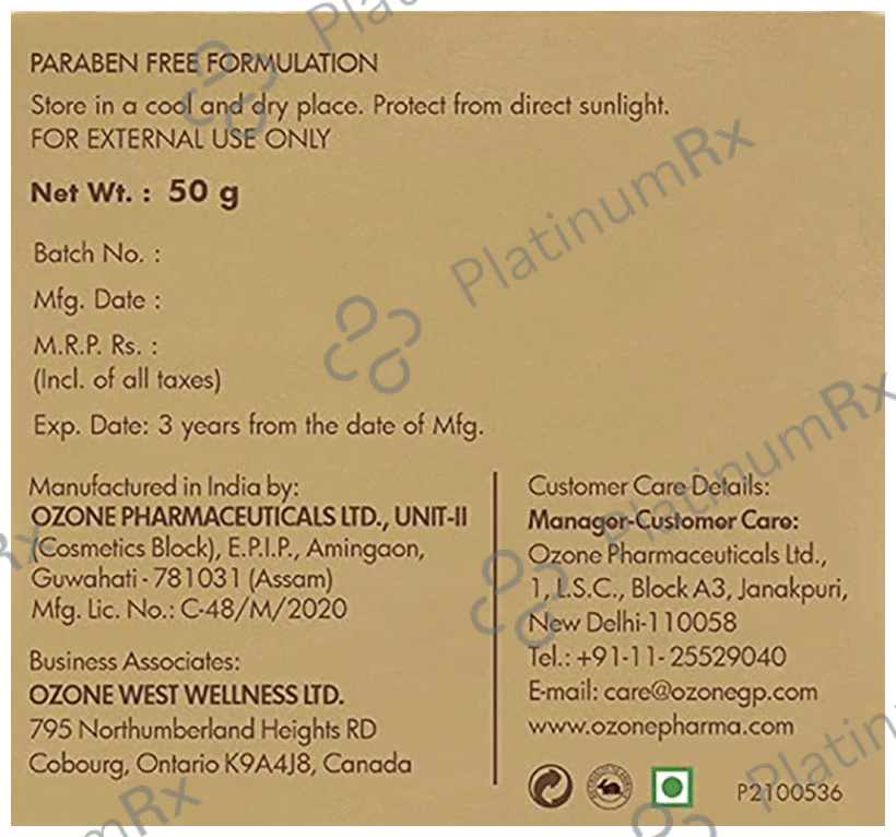 Ozone Glo Radiance Butter Blend Massage Cream 200 gm