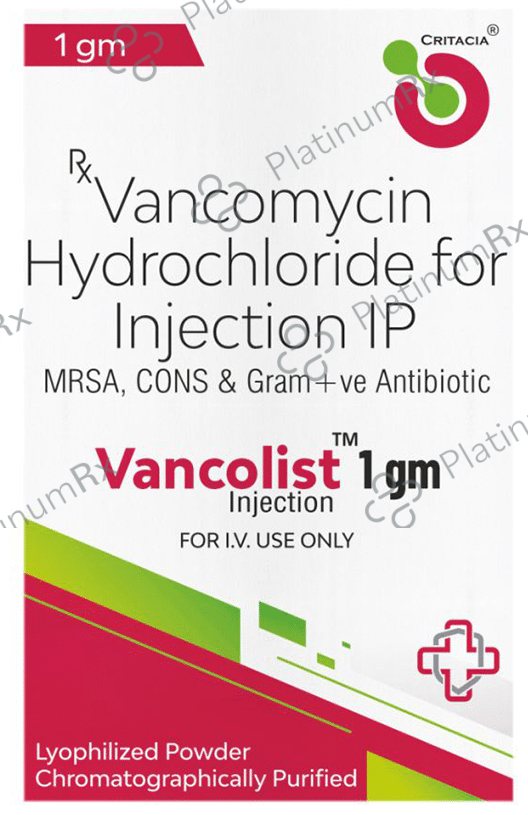 Vancolist 1 gm Injection
