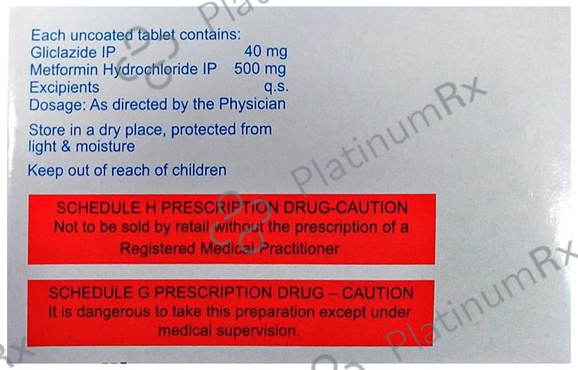 Glycinorm M 40/500mg Tablet 15s