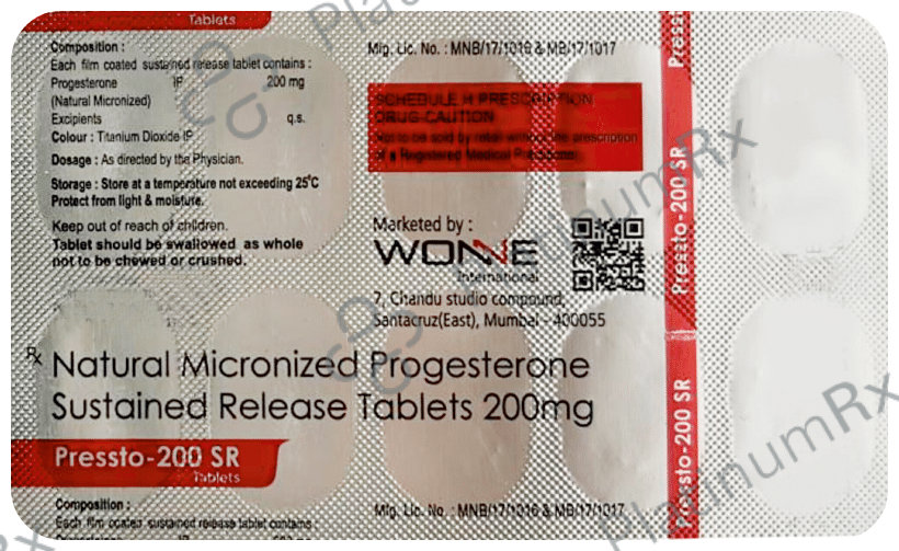Pressto 200 SR Tablet