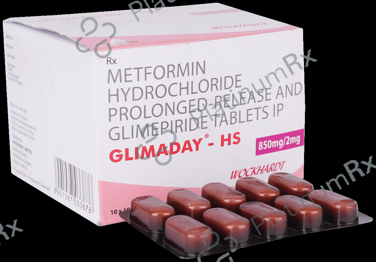 Glimaday HS 2/850mg Tablet PR 10s