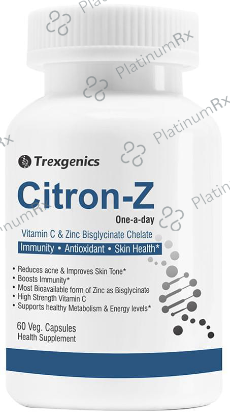 Trexgenics Citron-Z Vitamin C Zinc Bis-Glycinate Veg Capsule