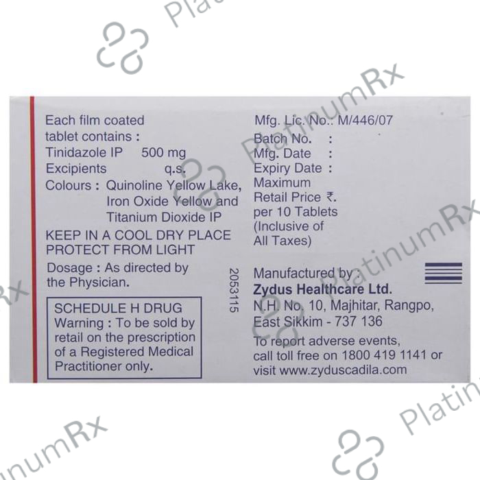 Tiniba 500mg Tablet 10s