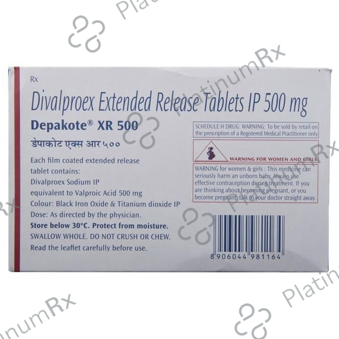 Depakote XR 500mg Tablet 15s