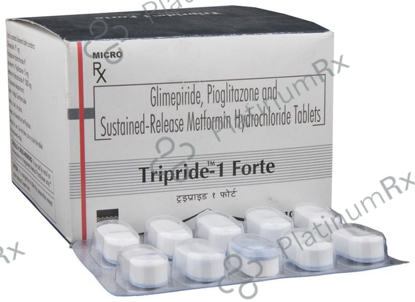 Tripride 1 Forte Tablet SR 10 tablets