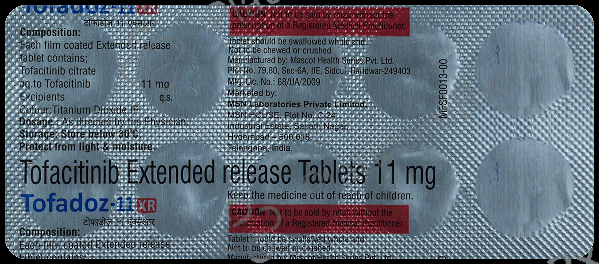 Tofadoz XR 11mg Tablet 10s