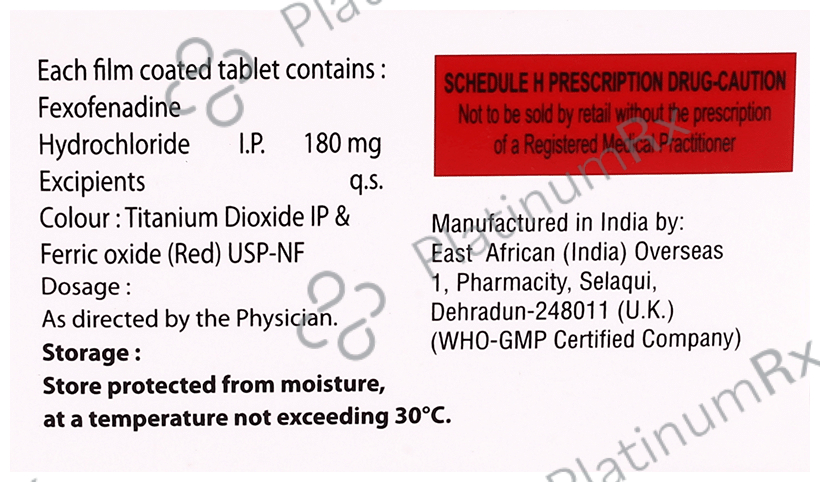 Fexoskin 180 Tablet