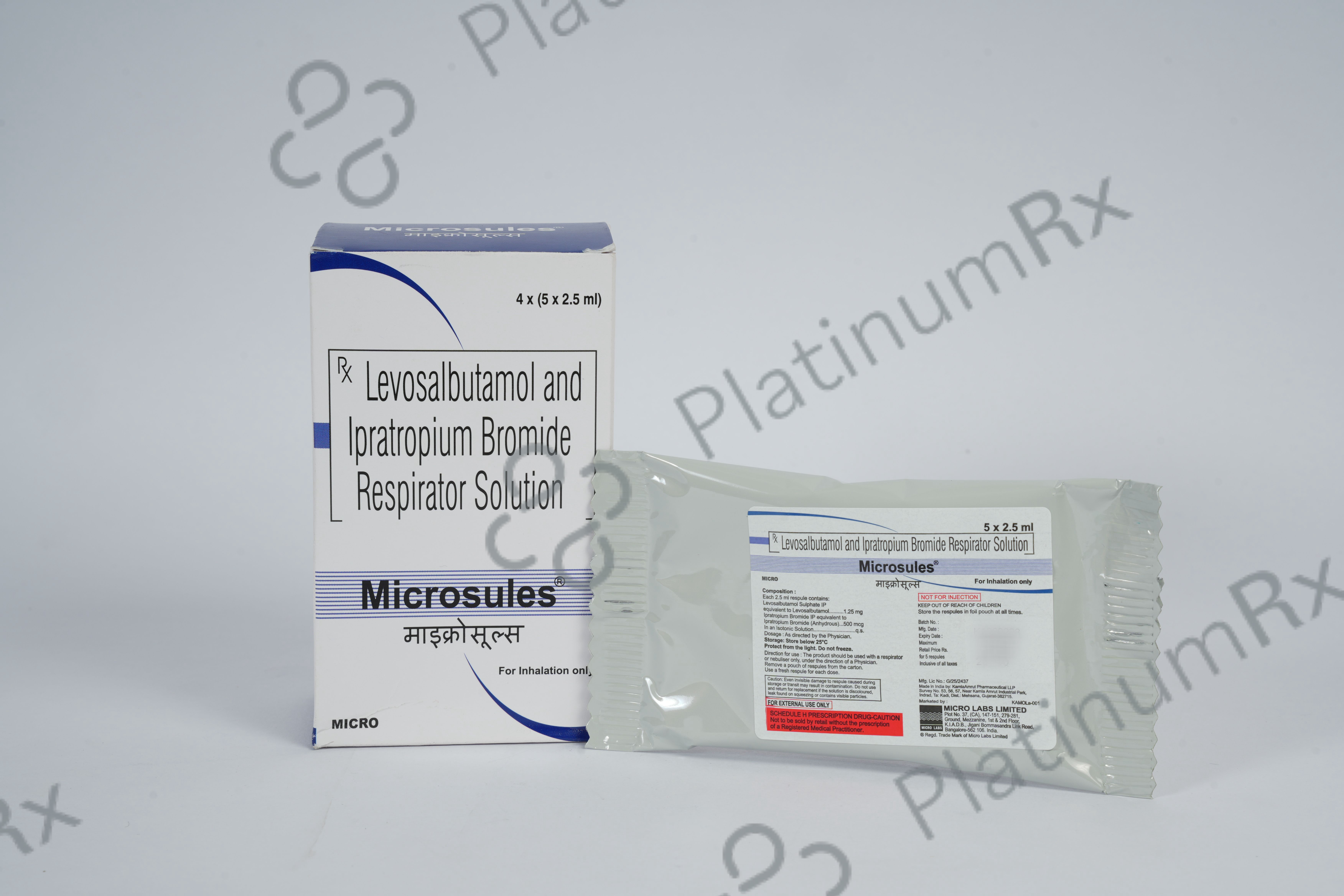 Microsules 500mcg/1.25mg Respules 2.5ml