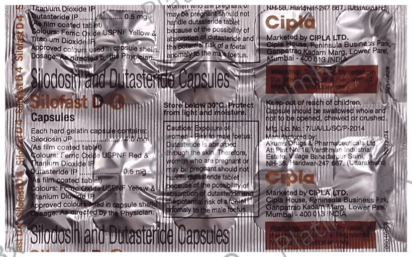 Silofast D 4/0.5mg Capsule 10s