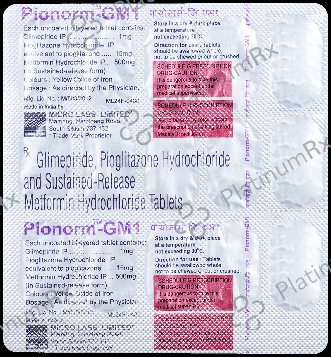 Pionorm-GM1 Tablet SR