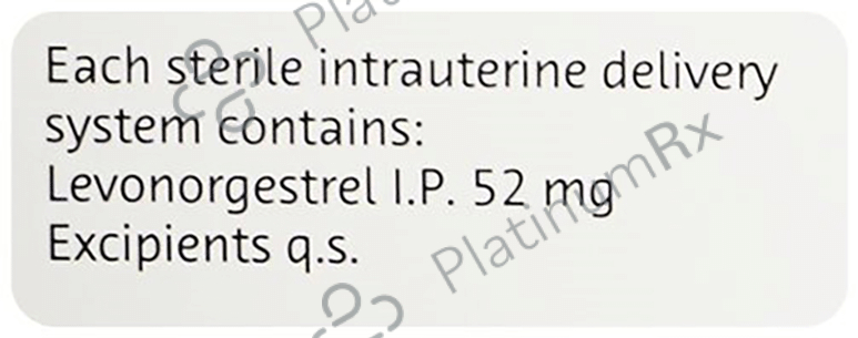 Mirena Intrauterine Delivery System 52mg 1s