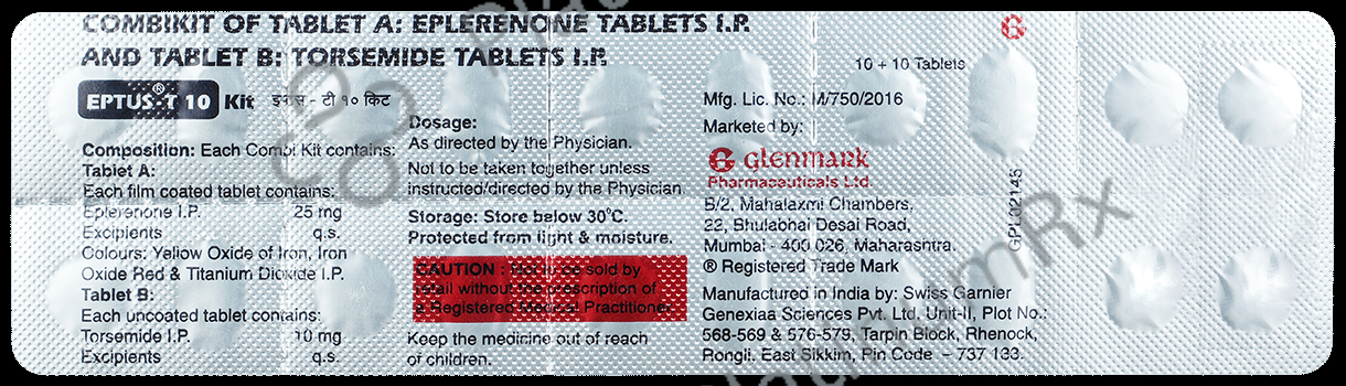 Eptus T 25/10mg Kit Tablet 20s
