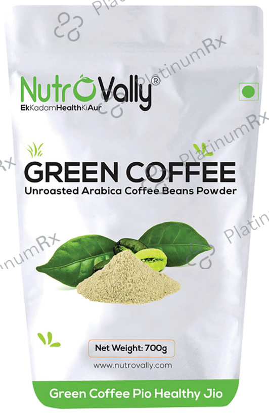 Nutrovally Unroasted Green Coffee Beans Powder