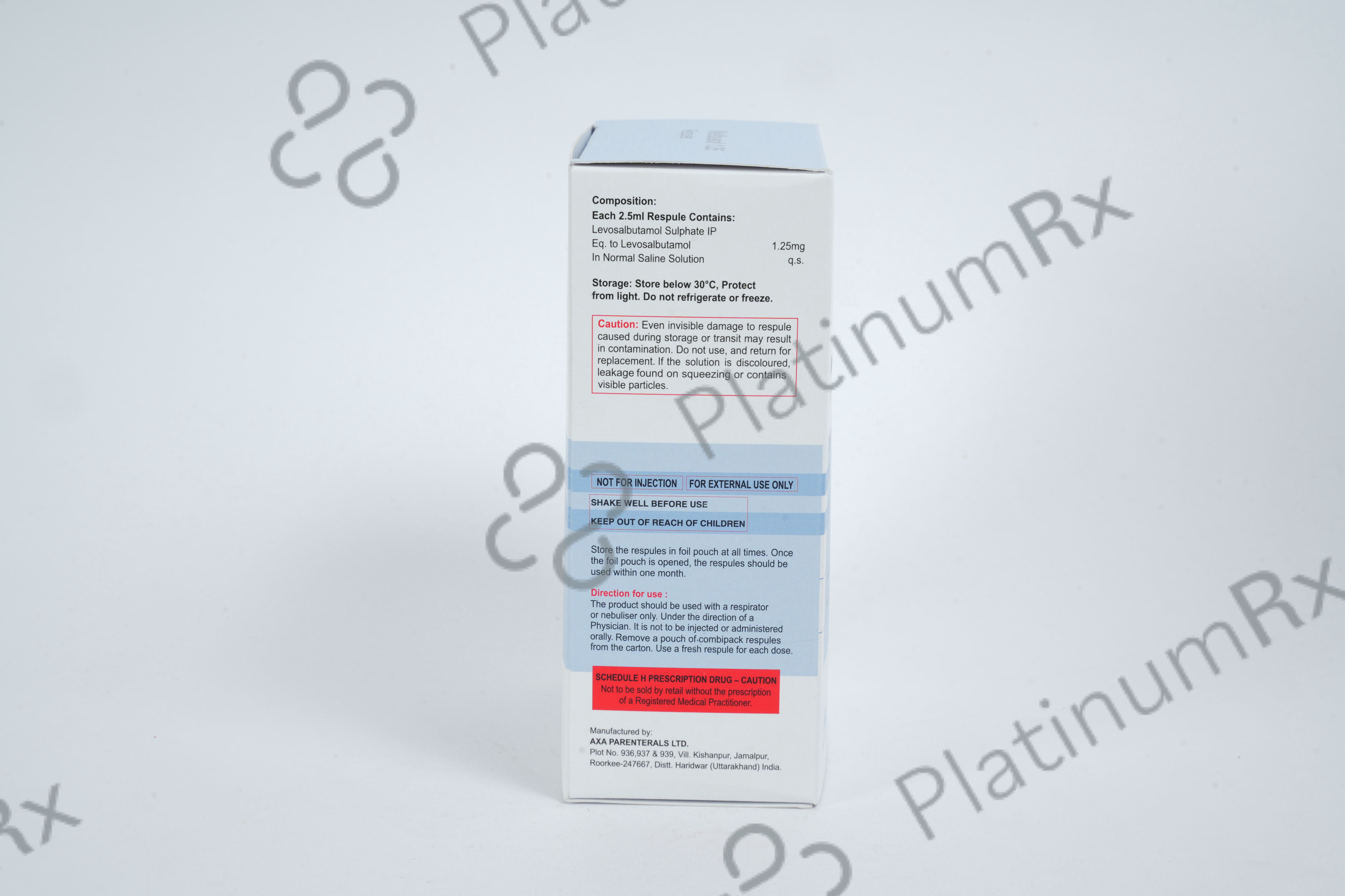 Welbusol 1.25mg Respules 5s