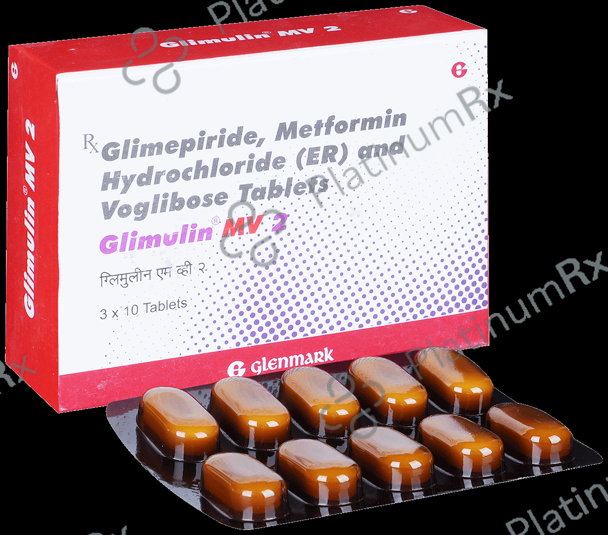 Glimulin MV 2/500/0.2mg Tablet ER 10s