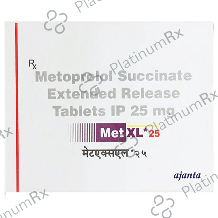 Met XL 25mg Tablet ER 20s