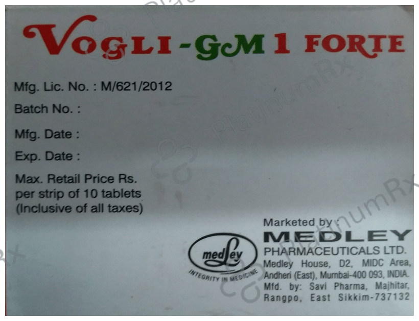 Vogli GM 1/500/0.3mg Tablet SR 10s