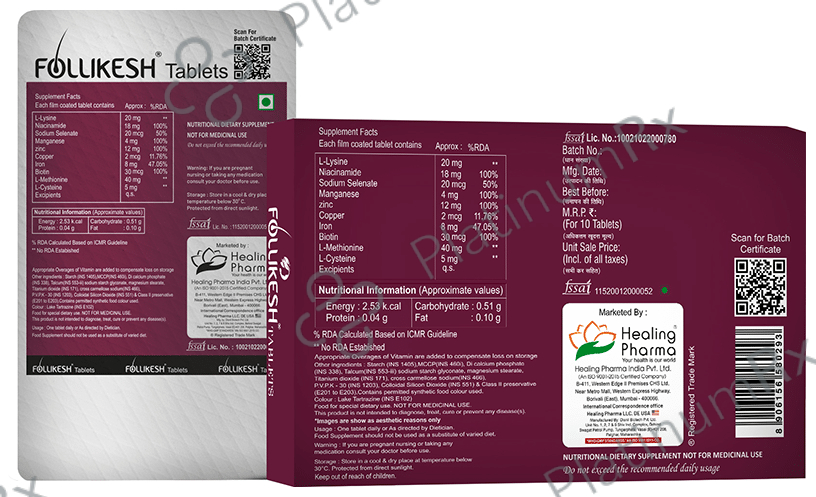 Healing Pharma Follikesh Tablet 10s