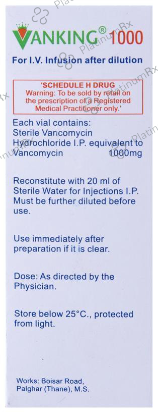 Vanking 1gm Infusion 10ml