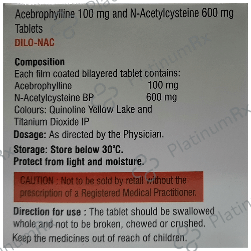 Dilo Nac 100/600mg Tablet 10s