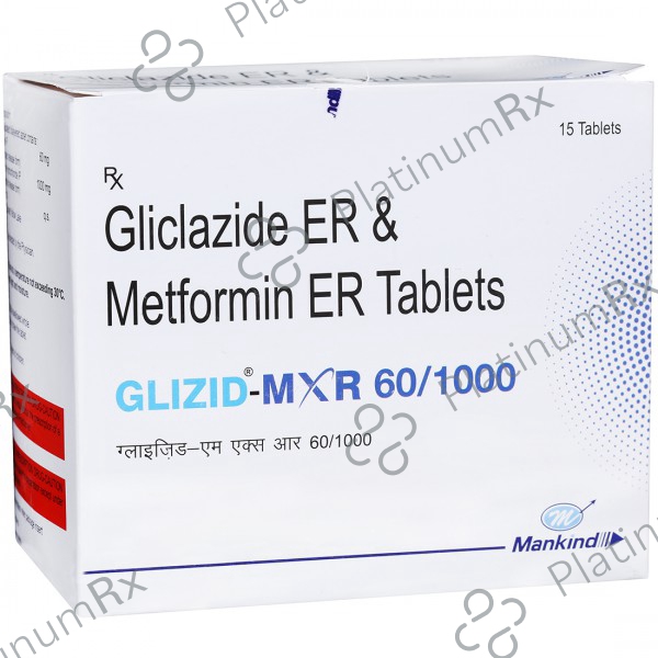 Glizid M 60/1000mg Tablet XR 15s