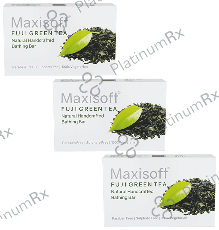 Maxisoft Fuji Green Tea Bathing Bar (75gm Each) 3 units