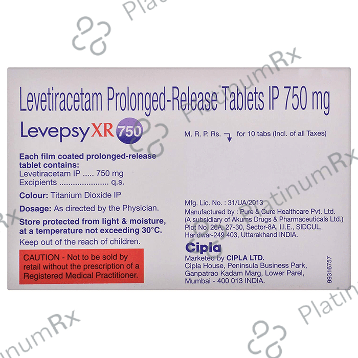 Levepsy XR 750mg Tablet 10s