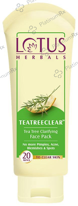 Lotus Herbals Teatreeclear Tea Tree Clarifying Face Pack 60 gm