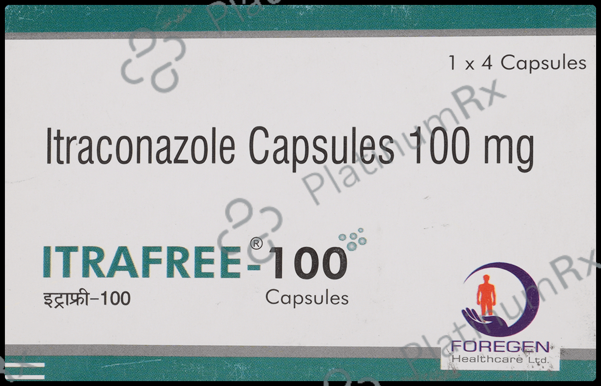 Itrafree 100mg Capsule 4 capsules
