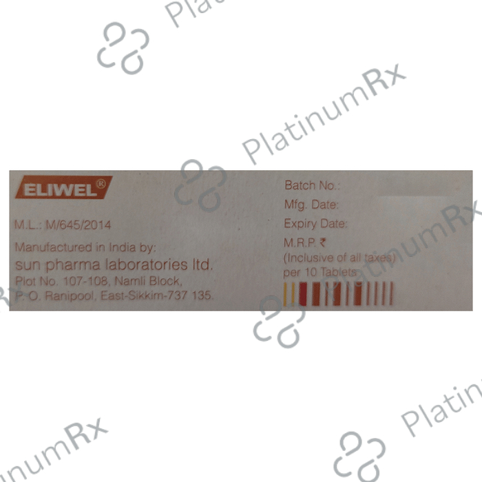 Eliwel 25mg Tablet 10s