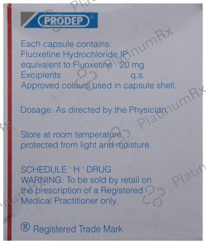 Prodep 20mg Capsule 10s