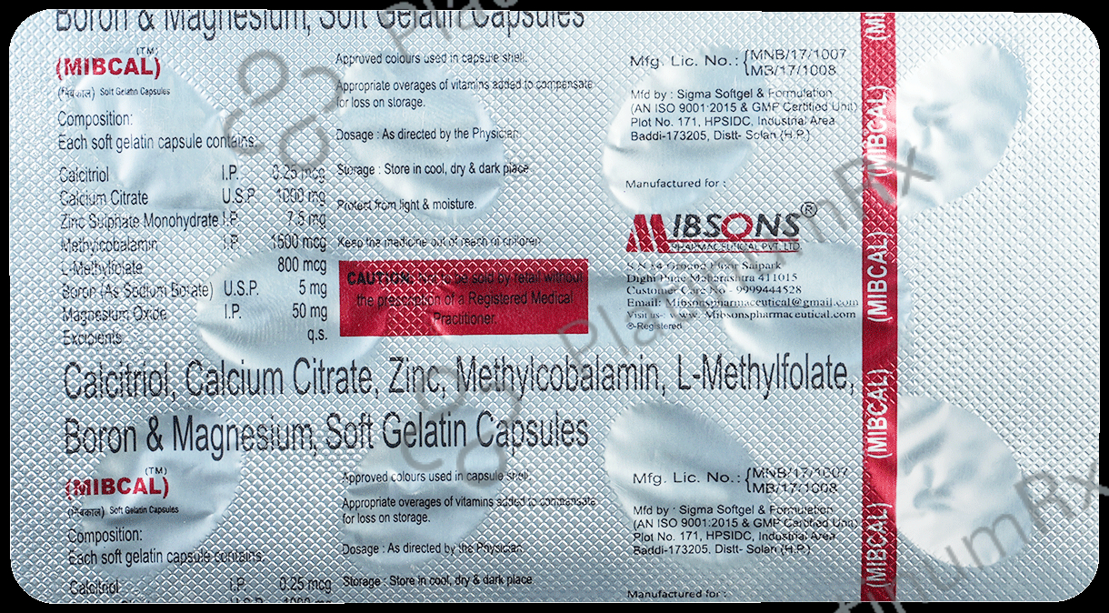 Mibcal Soft Gelatin Capsule