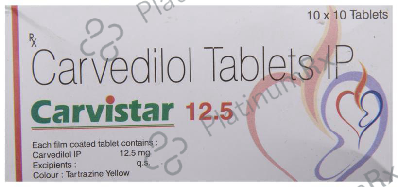 Carvistar 12.5mg Tablet 10s