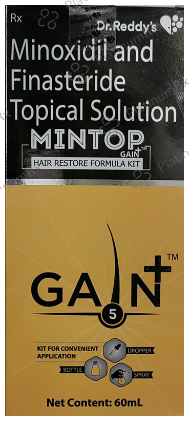Mintop Gain 5 Plus Hair Restore Formula Kit Solution 60ml