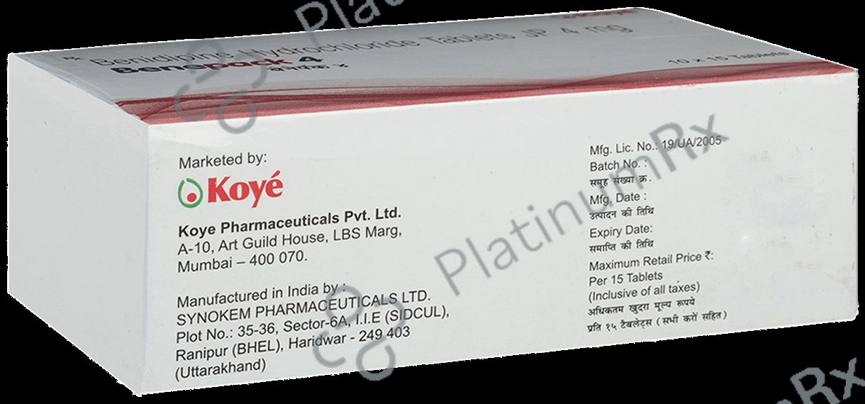 Benepack 4mg Tablet 15s