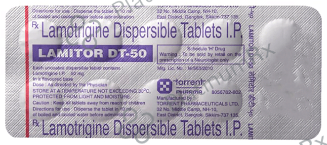 Lamitor DT 50mg Tablet 15s