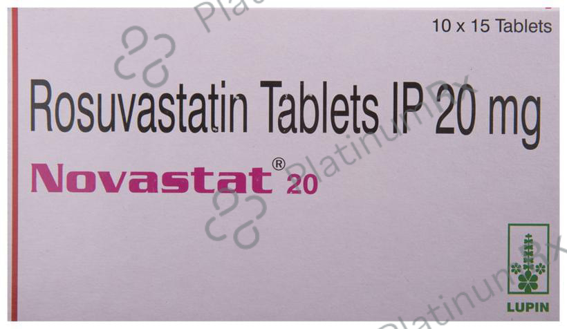 Novastat 20mg Tablet 15s