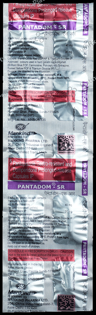 Pantadom SR 30/40mg Capsule 10s