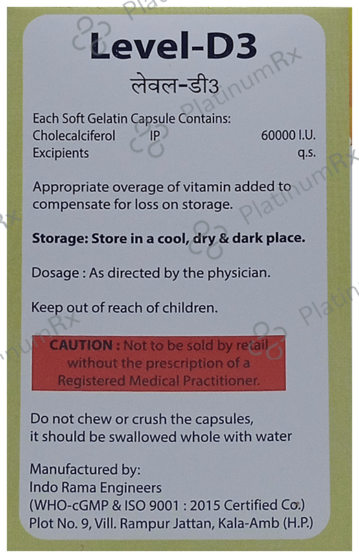 Level-D3 Softgel Capsule