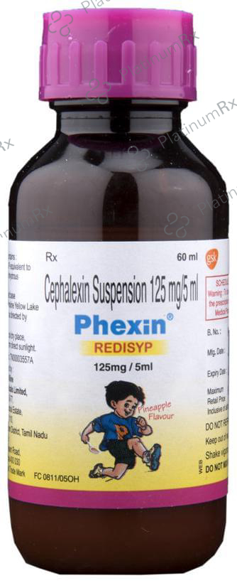 Phexin Redisyp Pineapple 125mg Suspension 60ml