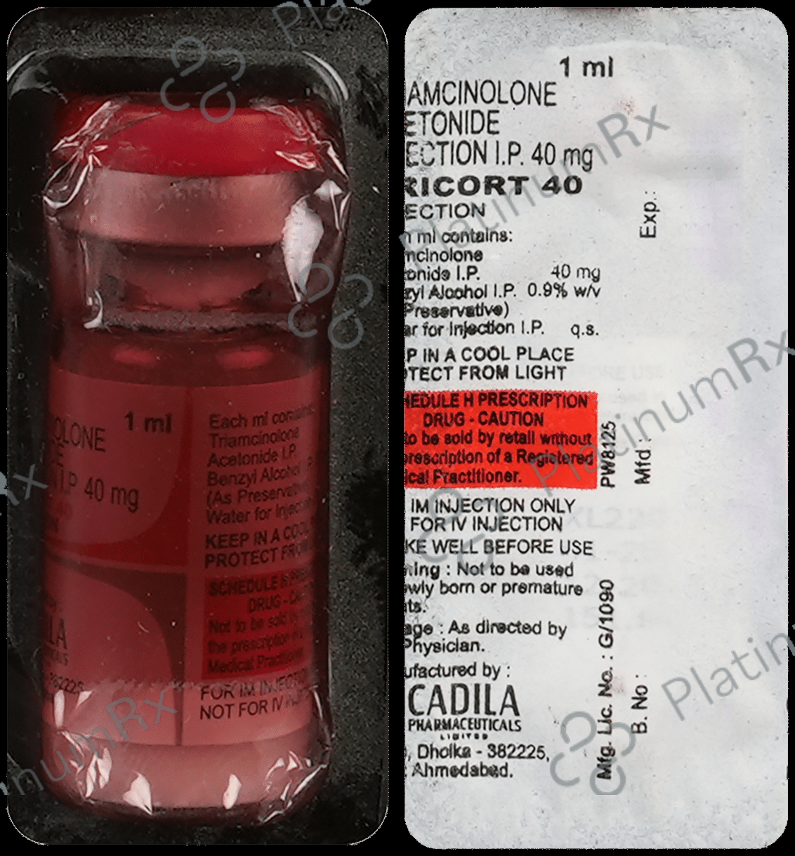 Tricort 40mg Injection 1ml