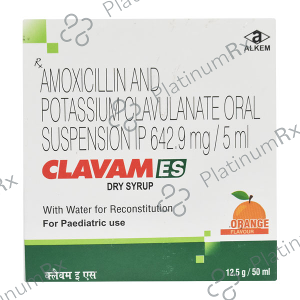 Clavam ES Orange 600/42.9mg Oral Suspension 50ml