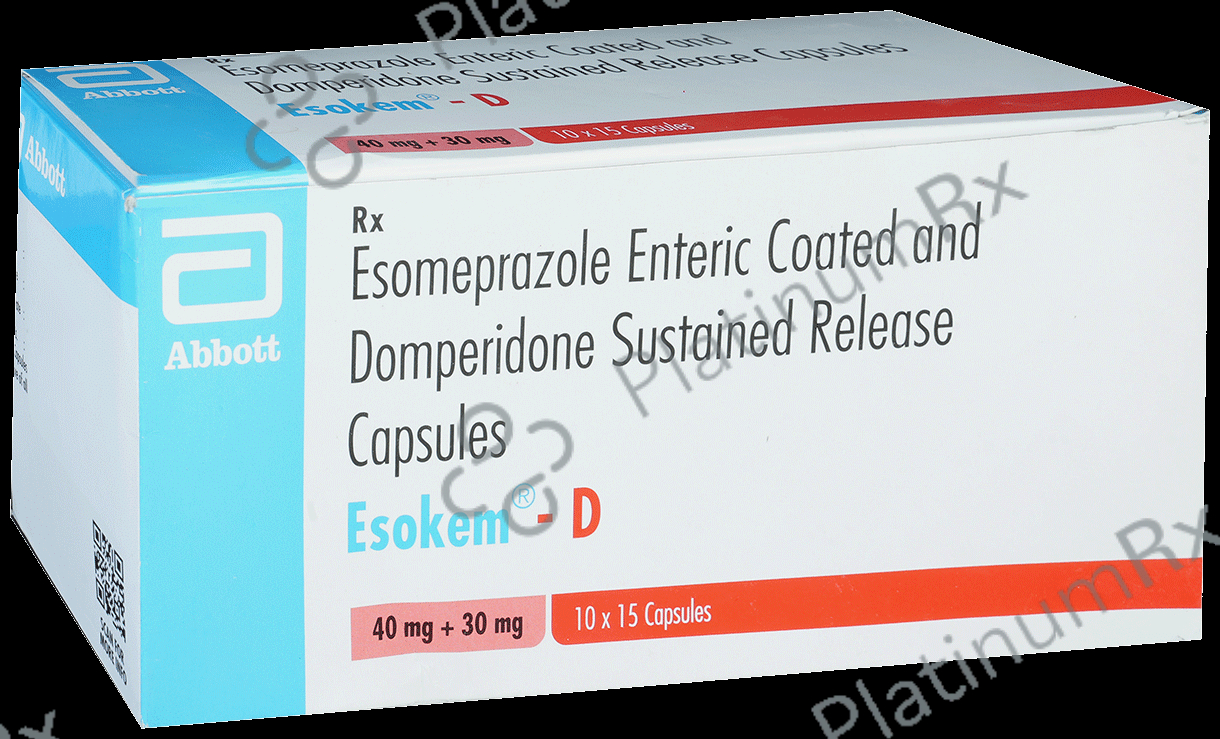 Esokem D 30/40mg Capsule SR 15s